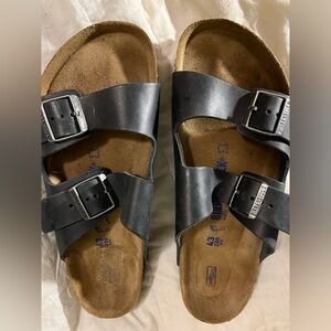 Birkenstock Charcoal Double Strap Sandals Size 43